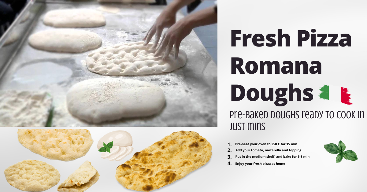 10 pcs Artisan Prebaked Pizza Base – 12" round