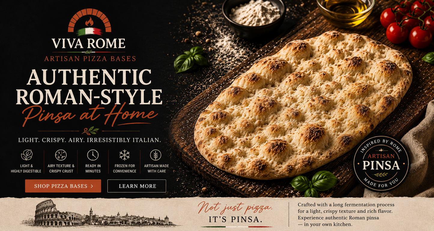 10 Artisan Prebaked Pizza Base – 12"  oval